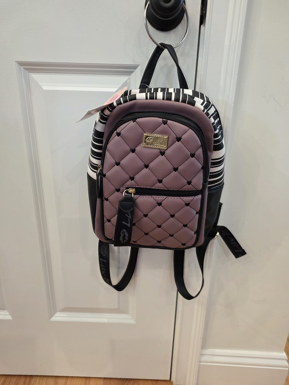 Betsey Johnson Quilted Mini Backpack